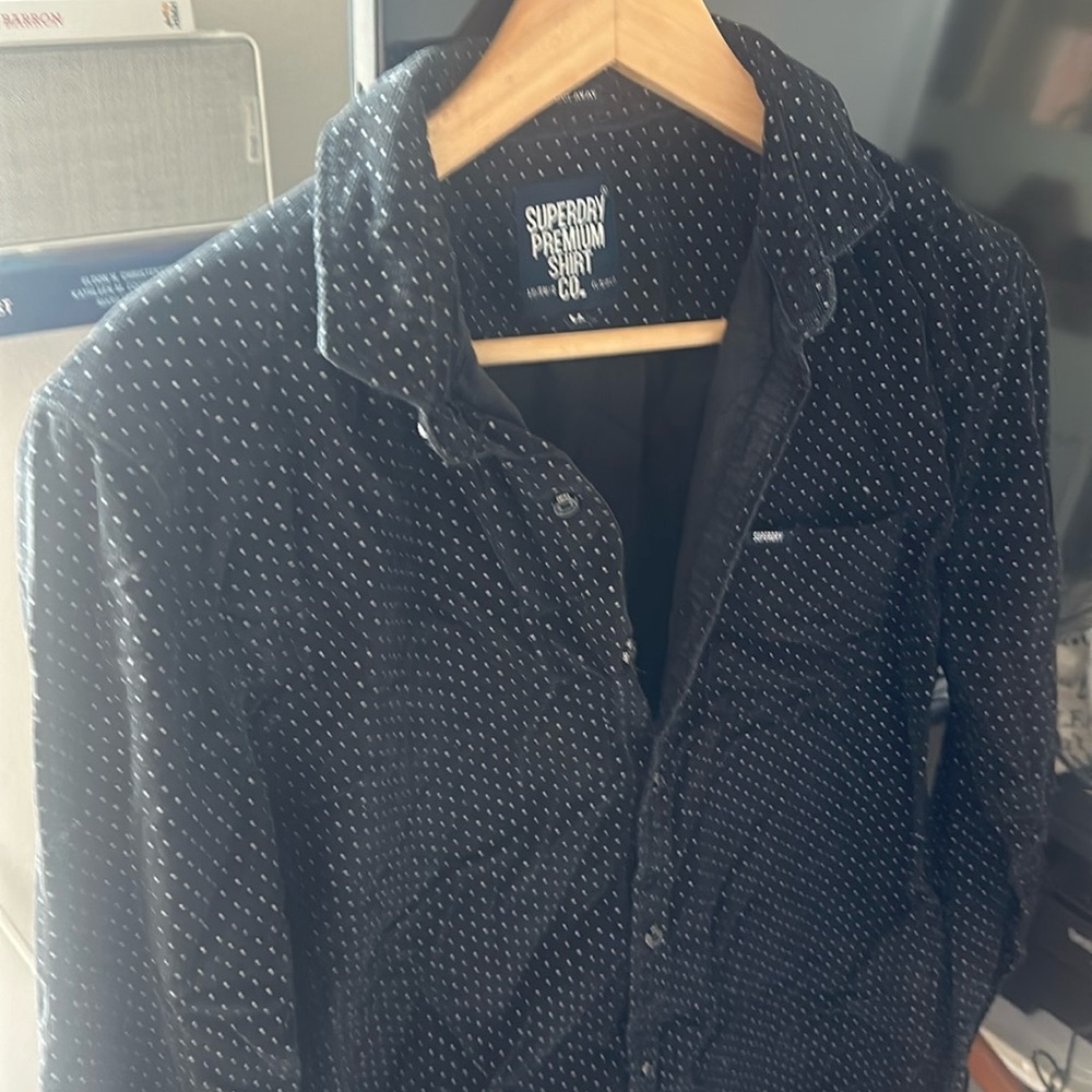 NEW Superdry Button Down curdoroy Shirt